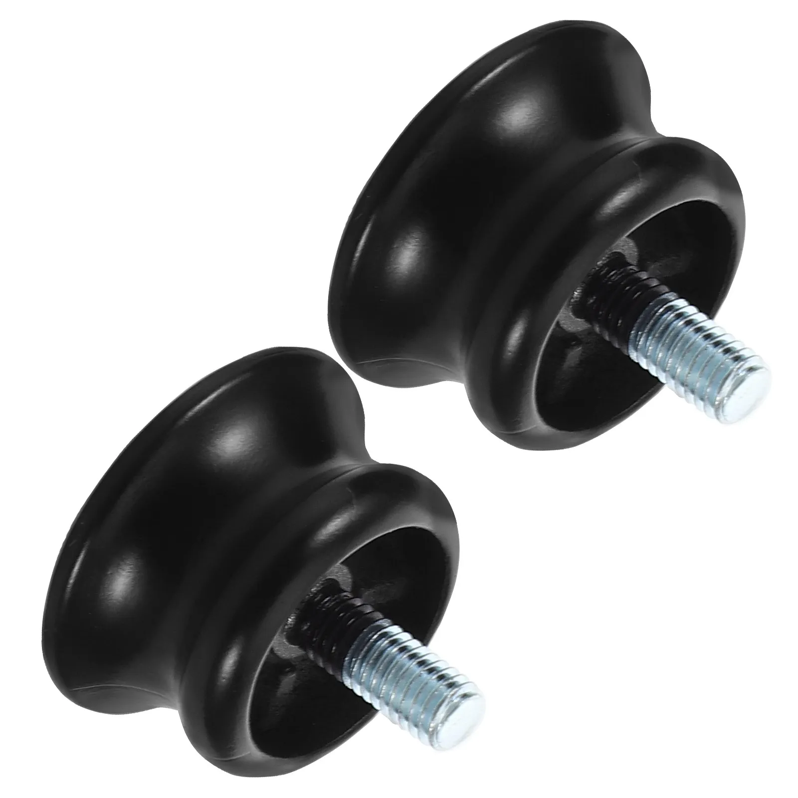 2Pcs Curtain Rod End Caps Decorative Finials Seamless Connection Window Curtain Rod Cap Bedroom Office Hotel End