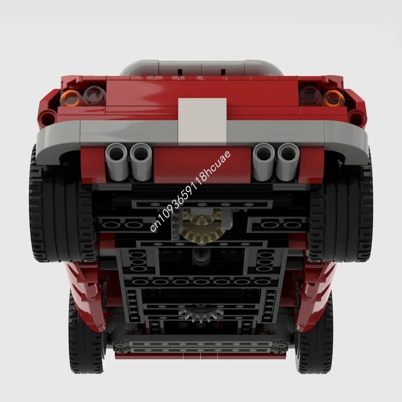 414 قطعة MOC ليتل ريد رودستر النموذج الفني اللبنات البناء الإبداعية هدية الكريسماس التعليم لعبة الطوب عيد ميلاد #6