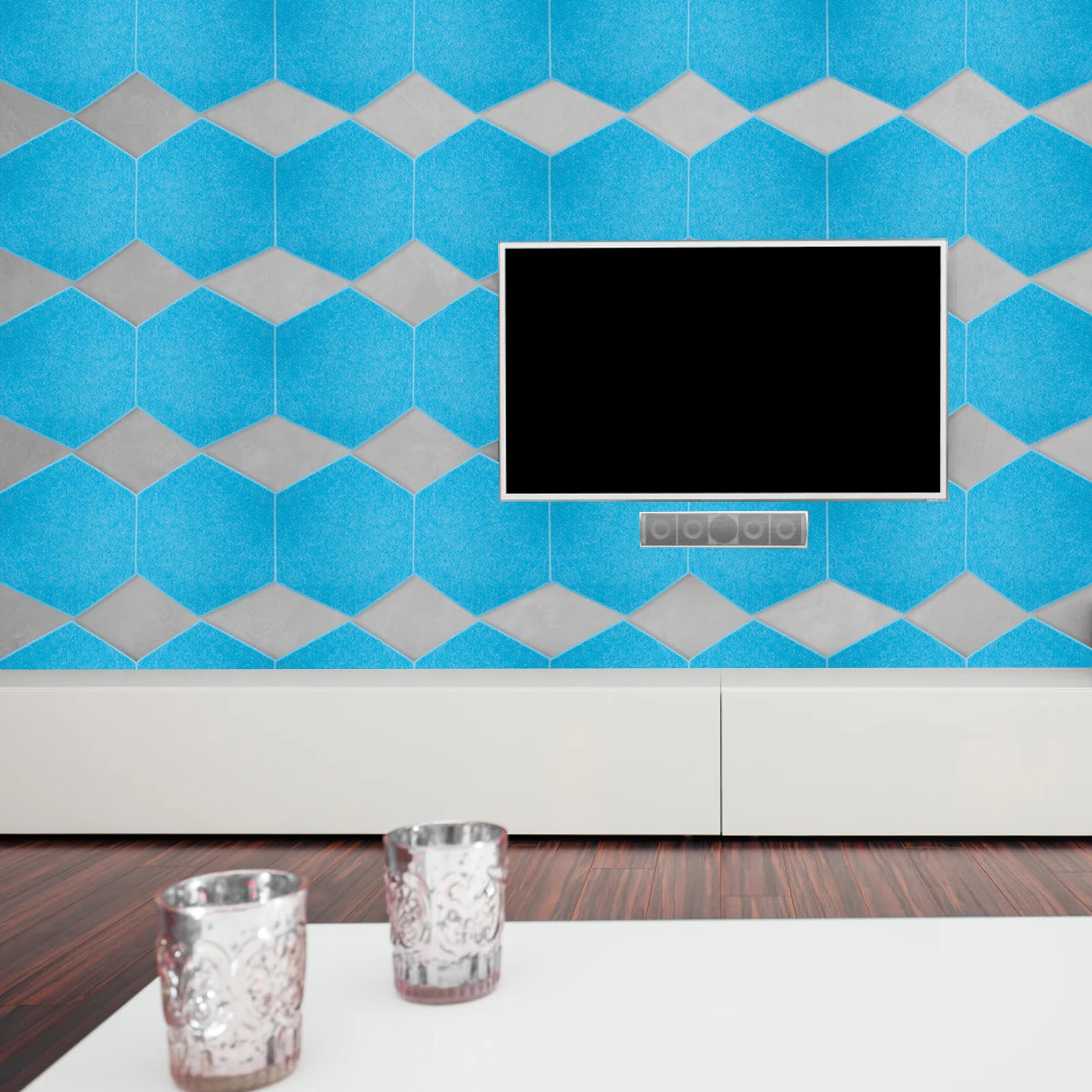 

5 Pcs Sound-absorbing Board Insulation Cotton Studio Acoustic Absorber Dampening Wall Panel for Recording KTV School