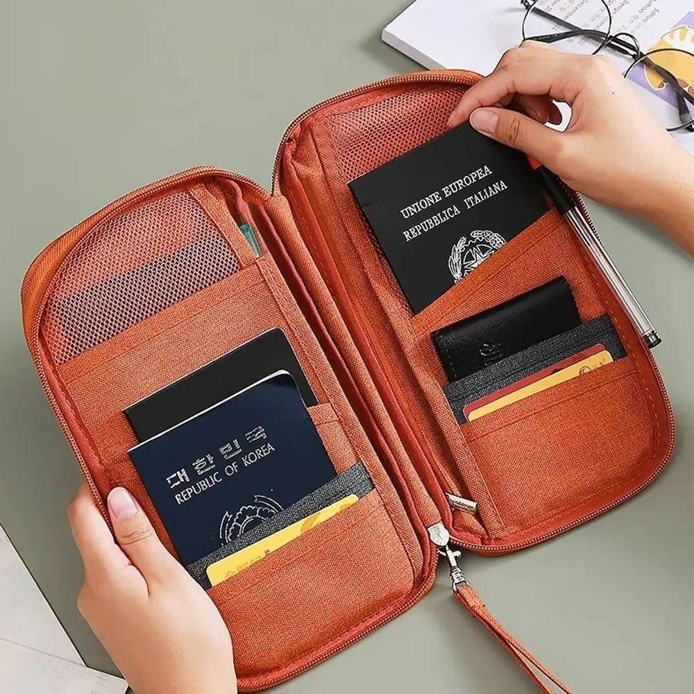 

New Travel Passport Bag Family Airplane Check-in Passport Holder Multi-function RFID Cards Tickets Organizer Travel Accessories