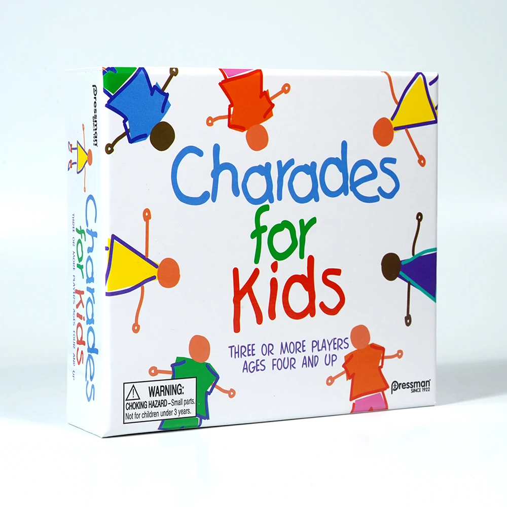 Pressman Charades For Kids Card Game The No Reading Required Family Game The Classic Game Of Charades