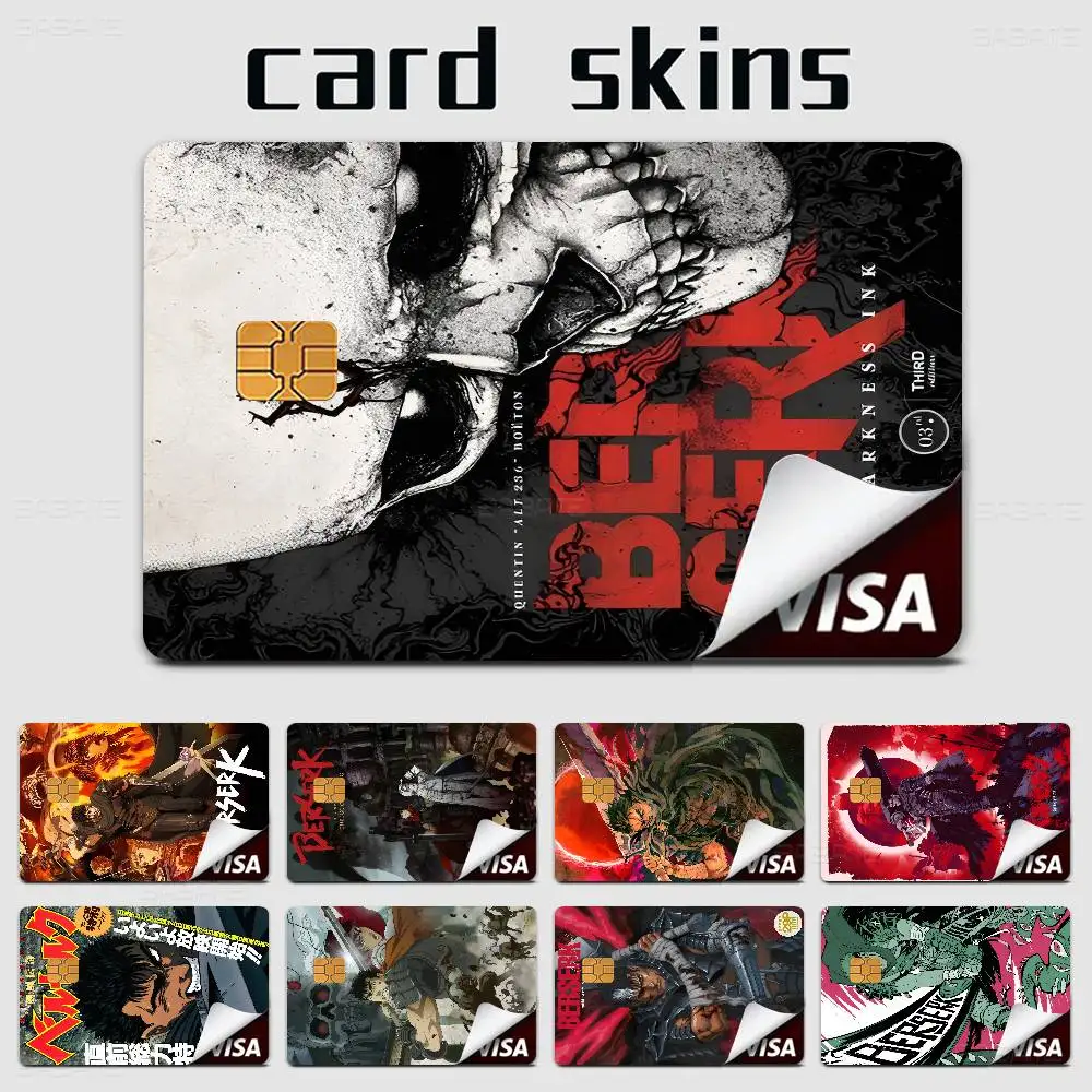 

Japanese BERSERK Anmie Sticker Film Skin Cover For Credit Card Debit Bank Card Front