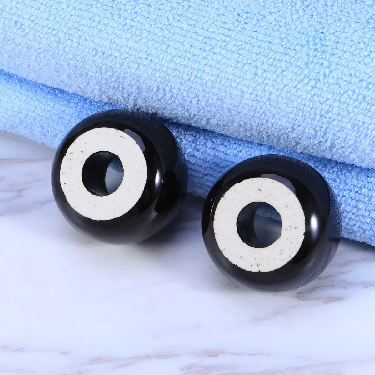 3Pcs Ceramic Toothbrush Stand Minimalist Round Base Bathroom Organizer Hygienic Toothbrush Holder Creative Drying Storage