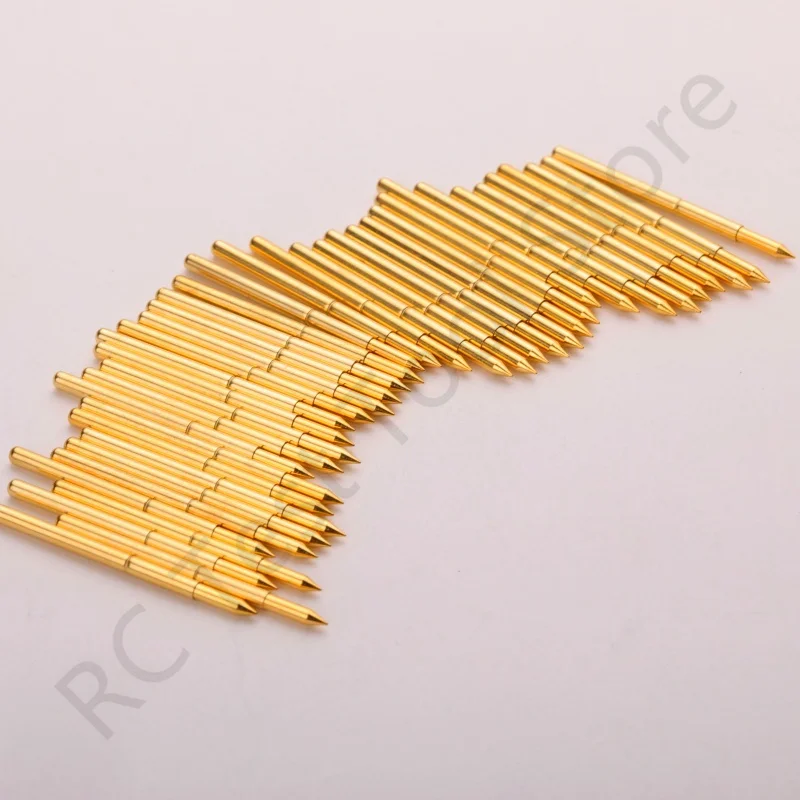 20/100PCS PA125-B1 Spring Test Probe PA125-B Test Pin P125-B P125-B1 Test Tool 33.35mm Dia 2.02mm Needle Tip Dia 1.7mm Pogo Pin