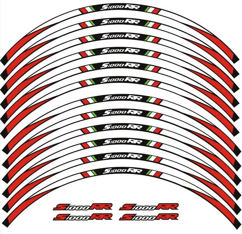 

Wheels Hub Stickers Motorcycle Accessories Reflective Decals StripesFOR BMW S1000RR 2009-2022