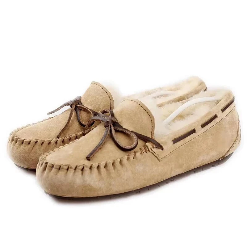 

Лучший бренд, женские туфли на плоской подошве из натуральной кожи, мокасины из натурального меха, повседневные лоферы, модная зимняя обувь больших размеров