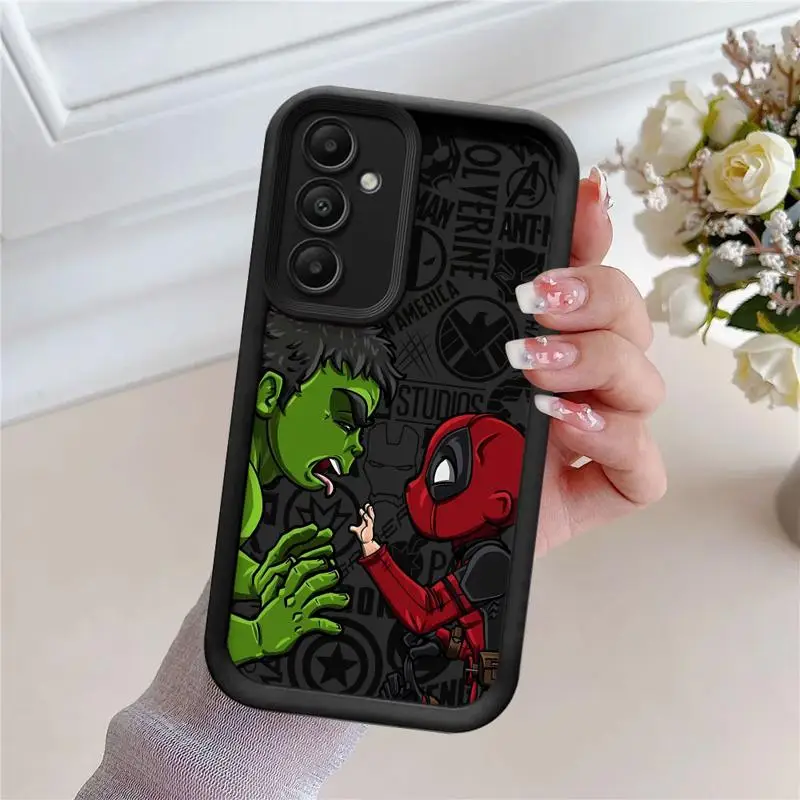 Marvel Sipider Man The HULK Case For Samsung A54 A52 A14 A53 A12 A13 A23 A71 A34 A51 A13 A33 A15 A32 A22 A55 A24 TPU Phone Case