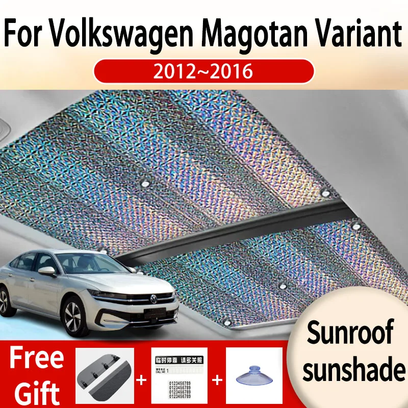 

For Volkswagen VW Magotan Variant 2012~2016 Car Sunroof Sunshade Panoramic Windshield Sunshade Anti-ultraviolet Auto Accessories