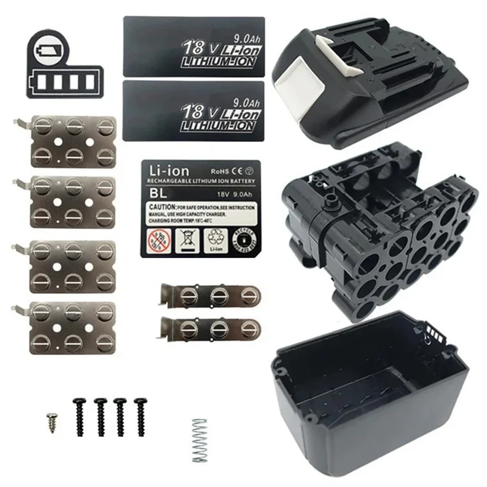 Battery Assembly Kit BL1890B Battery Case Battery Repair Battery Pack Component Compatible With BL1890B Easy To Assemble