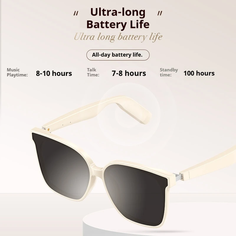 YJ008C نظارات شمسية ذكية بلوتوث، مستقطبة TR، صوت ستيريو ومساعد صوت، متعدد المشهد للاستخدام اليومي والخارجي #2