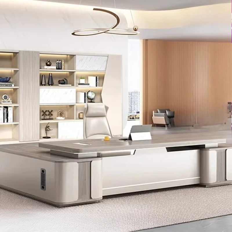 Executive Nordic Office Desk Minimalist Aesthetic Modern Computer Office Desk Design Multifunctional Tavolino Trendy Furniture