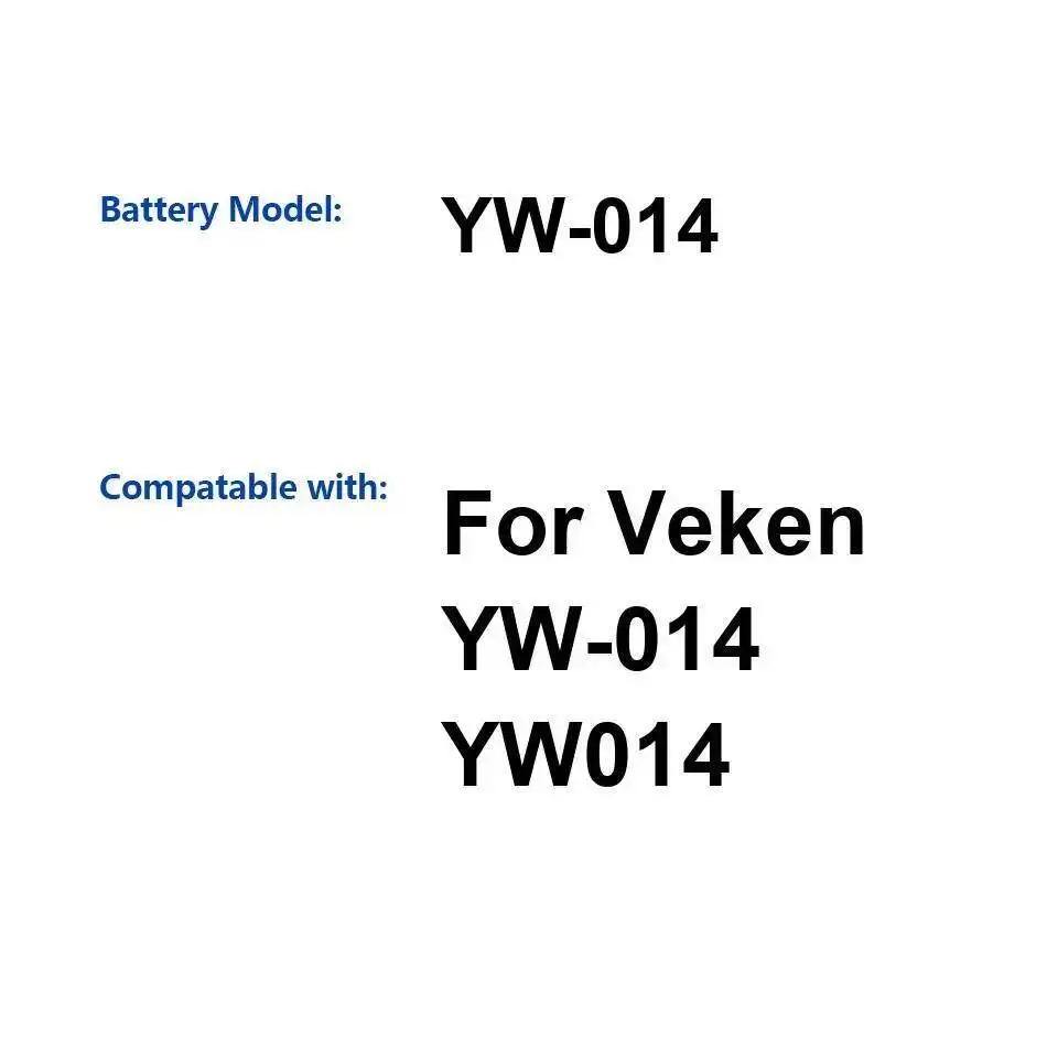 

Быстрая зарядка аккумулятора мобильного телефона для Veken YW-014 Экологически чистый 3000 мАч