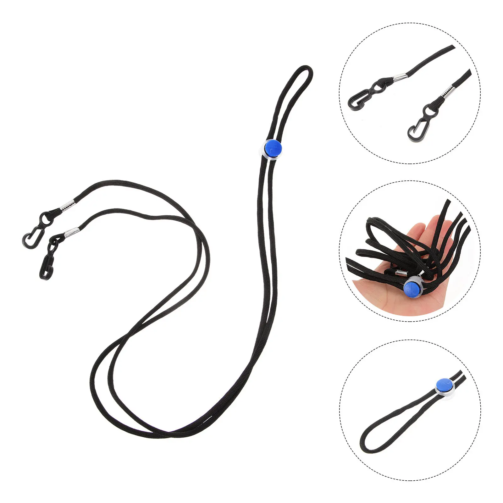 

Adjustable Glove Lanyard Anti Lost Strap Braided Rope for Ski Outdoor Mittens Adults Nonslip Portable Holder
