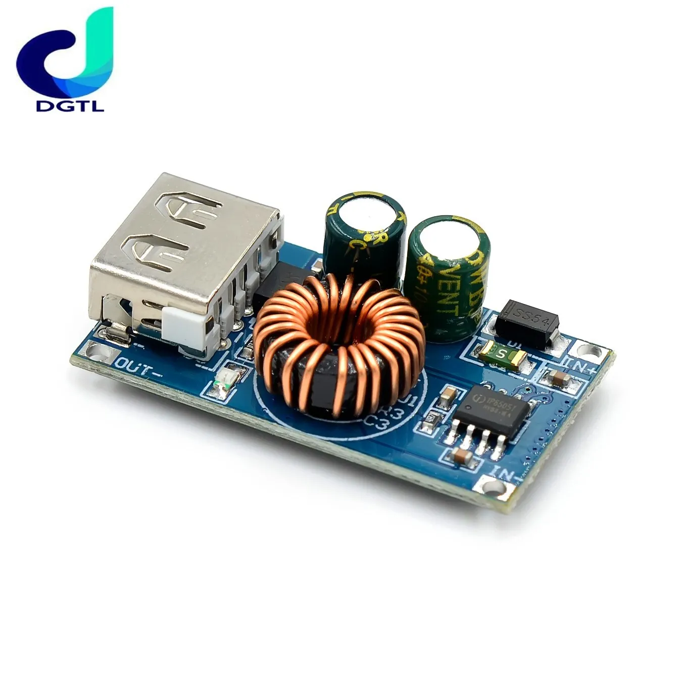 USB DC Step-Down Module 12V 24V To QC2.0 QC3.0 Fast Charge Mobile Phone Charging Board For Apple Huawei FCP Quick Charger