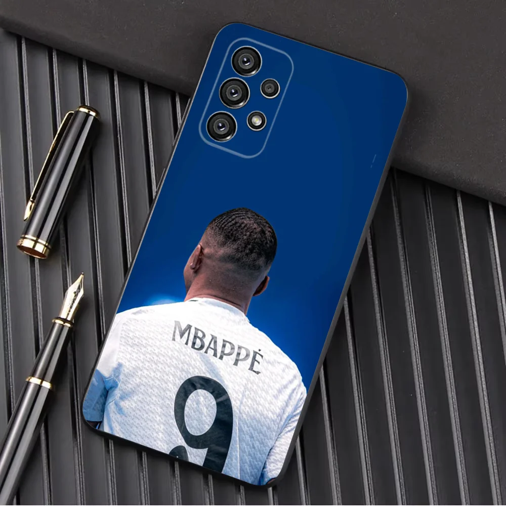 Football Star Cool M-MbappeS-S Phone Case For Samsung Galaxy A13,A21s,A22,A31,A32,A52,A53,A71,A80,A91 Soft Black Shell