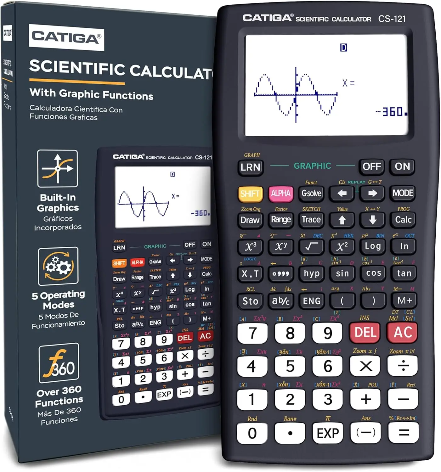 

Graphing Scientific Calculator with Multiple Modes for Students in High School or College Courses, Calculadora Cientifica