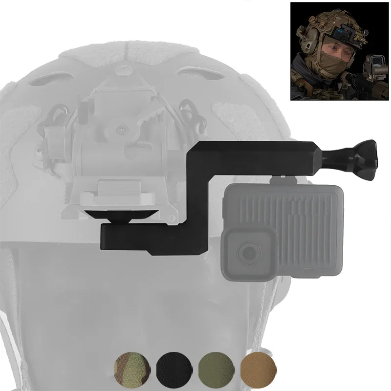 

Универсальный адаптер для крепления камеры на шлем, совместимый с экшн-камерами, аксессуары для записи занятий спортом на открытом воздухе