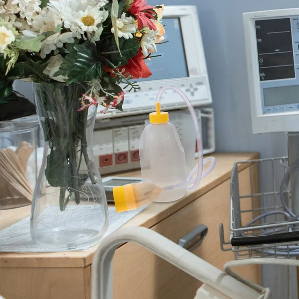 

2 шт. пластиковые бутылки-урологи с трубчатой крышкой, большой емкости, для пожилых мужчин и женщин, для лежачих больных, портативные, унисекс