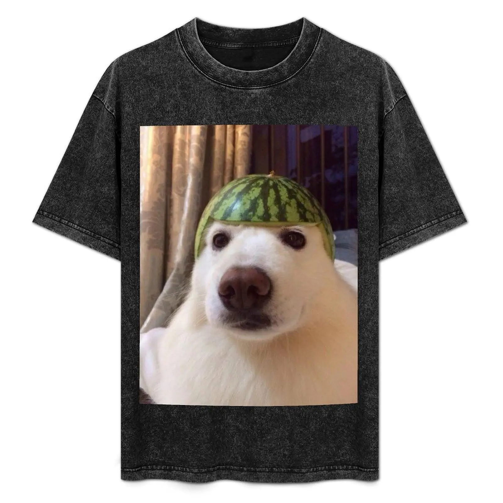

dog watermelon hat T-Shirt Heavy Duty Casual Work Tee