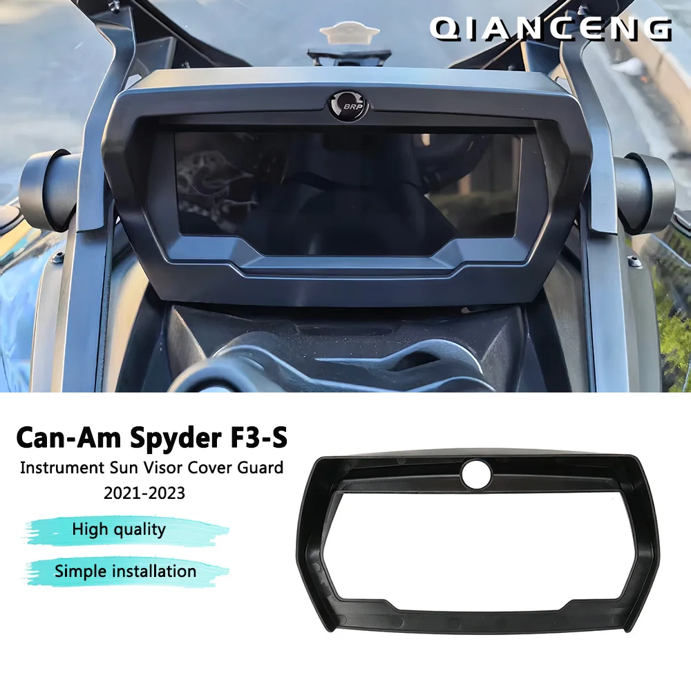 

For Can-Am Spyder F3-S 2021-2023 2022 Motorcycle Instrument Sun Visor Cover Guard Anti-Glare Cover Protection Accessoires
