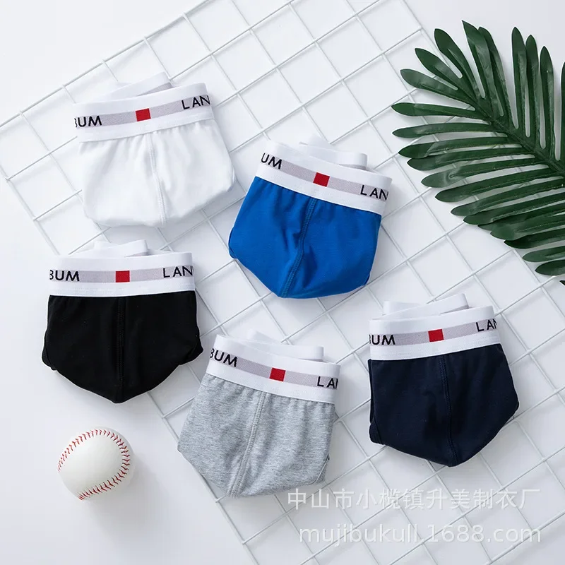 Men's Fashion Briefs Stretchy Cotton Breathable Sweat Absorption Underwear Low-Rise Penis Bulge Brief  Comfortable Sports Bikini