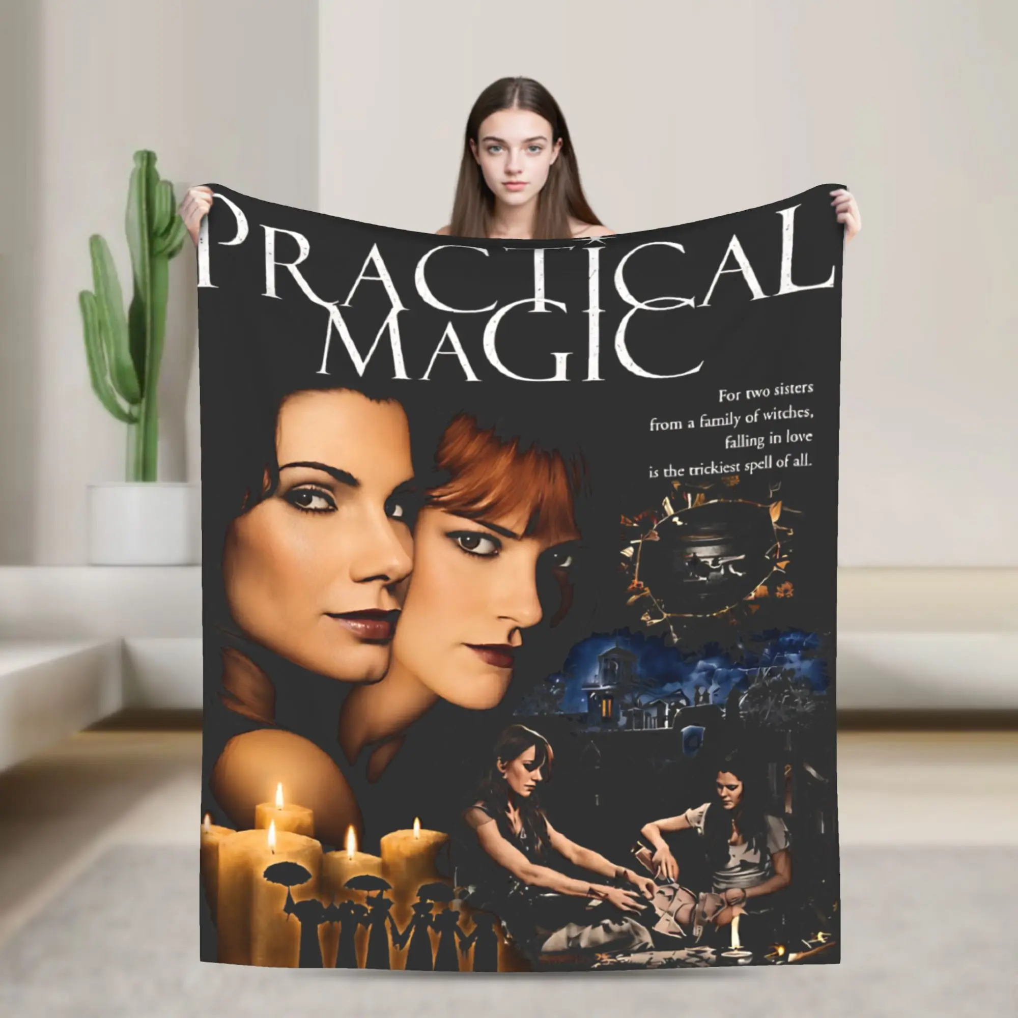 Practical Magic Movie Witchcraft Sisterhood Witchy Romance Spell Stuff Blanket  Thin Fleece  Throw Blankets Bedspreads