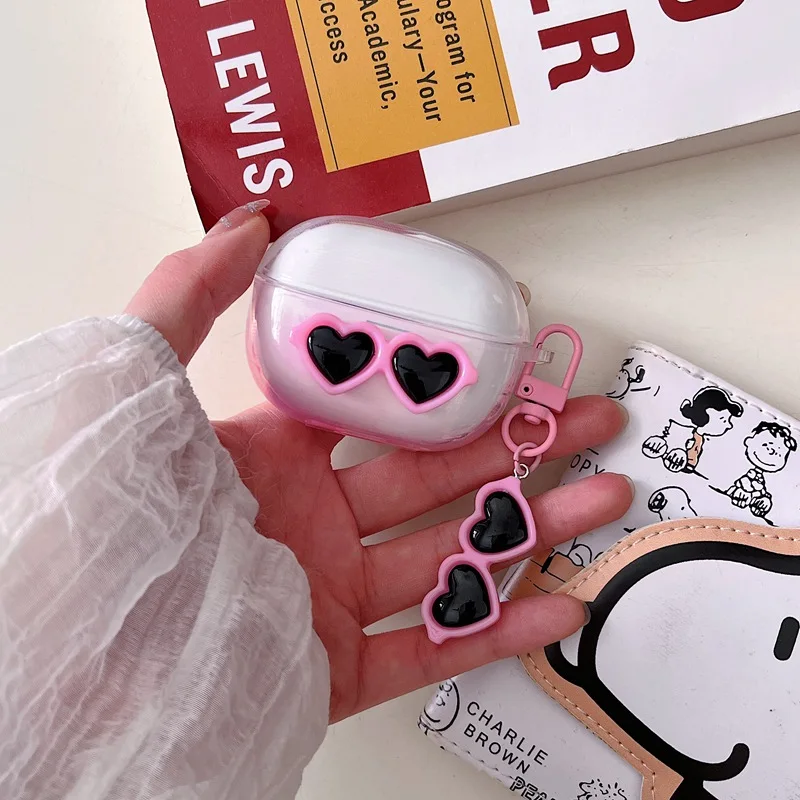 حافظة سيليكون شفافة لبراعم Redmi ، غطاء سماعات أذن نشطة مع Keychian ، جراب سماعات أذن مضحك ، 5 5Pro 4Lite