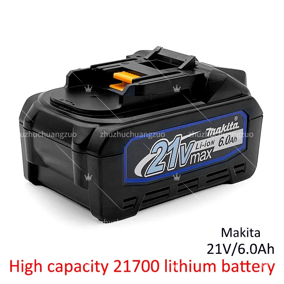 Original Makita 18V 10ah 8ah 6ah Rechargeable Battery 21V 21700 Li-ion Cell Suitable For Makita Power Tool BL1860 BL1880 BL18100