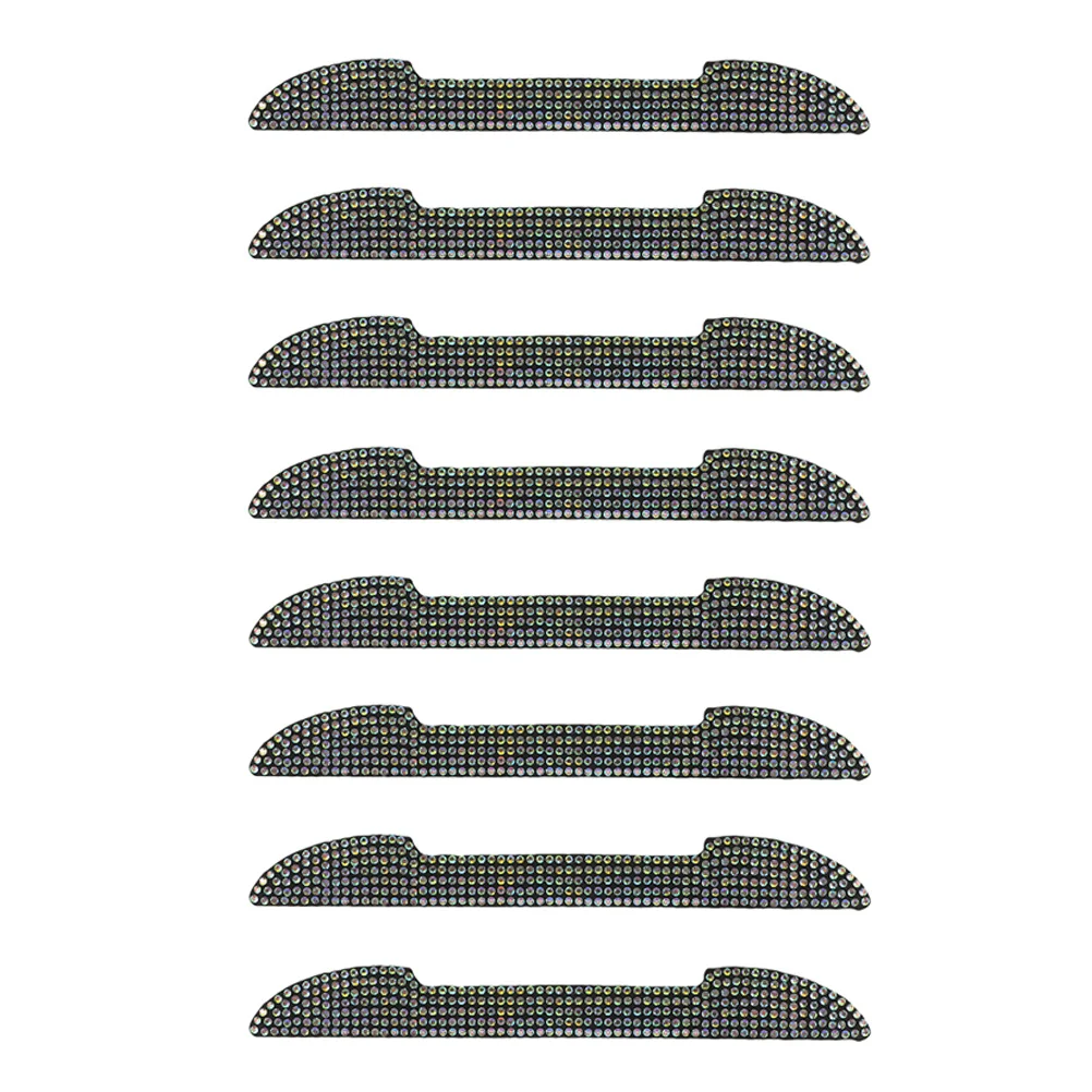 

8Pcs Car Door Guard Cover Rhinestone PU Anti Collision Protector Car Handle Scratch Resistant Safety Door Sticker