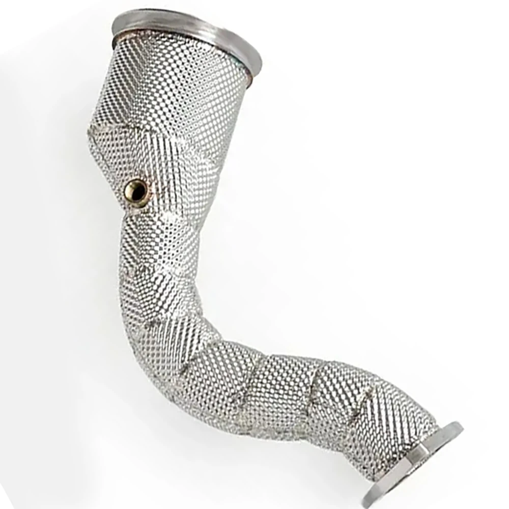 

ALOSI Protect the downpipe with insulation layer for Lamborghini URUS 4.0T 2022-2023 racing exhaust pipe stainless steel exhaust