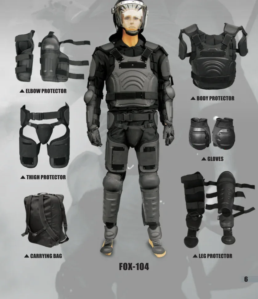 Police Military Equipment Full Body Protection Anti-Riot Suit