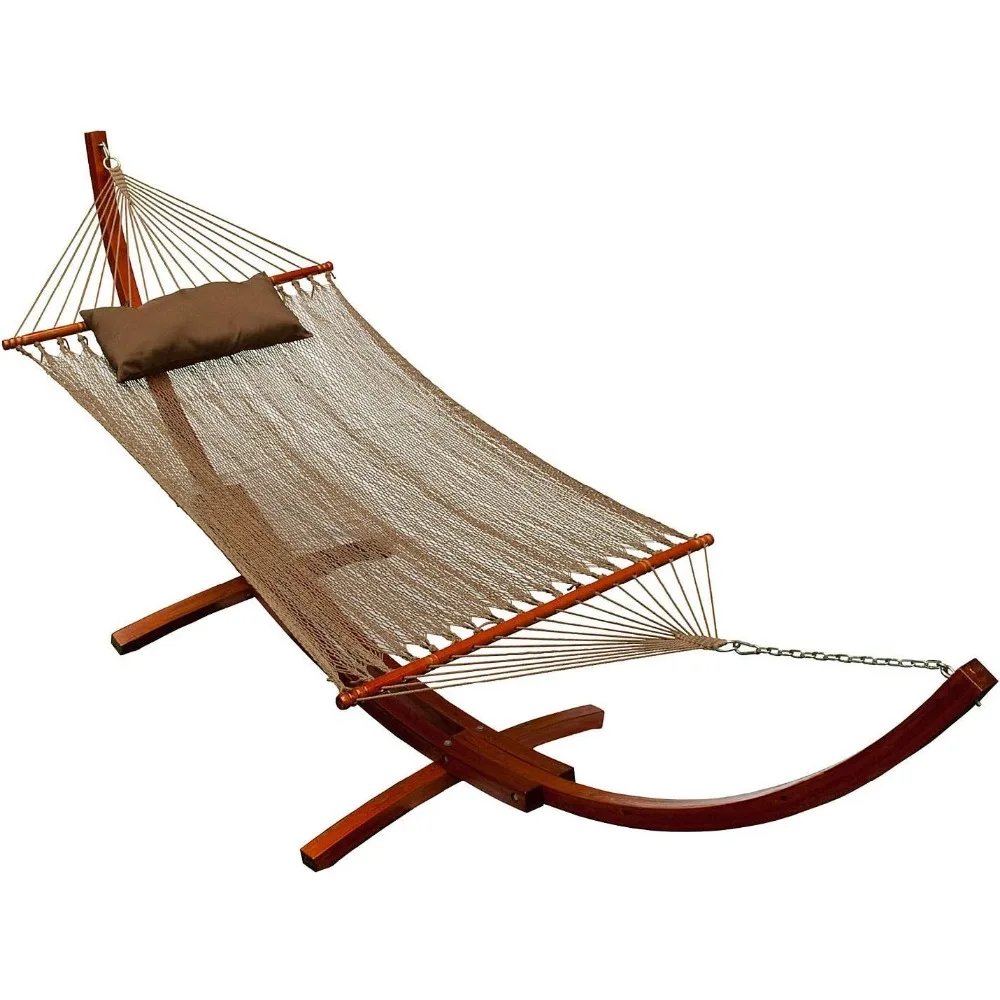 Rede De Madeira Do Quadro Do Arco, Natural, Rede