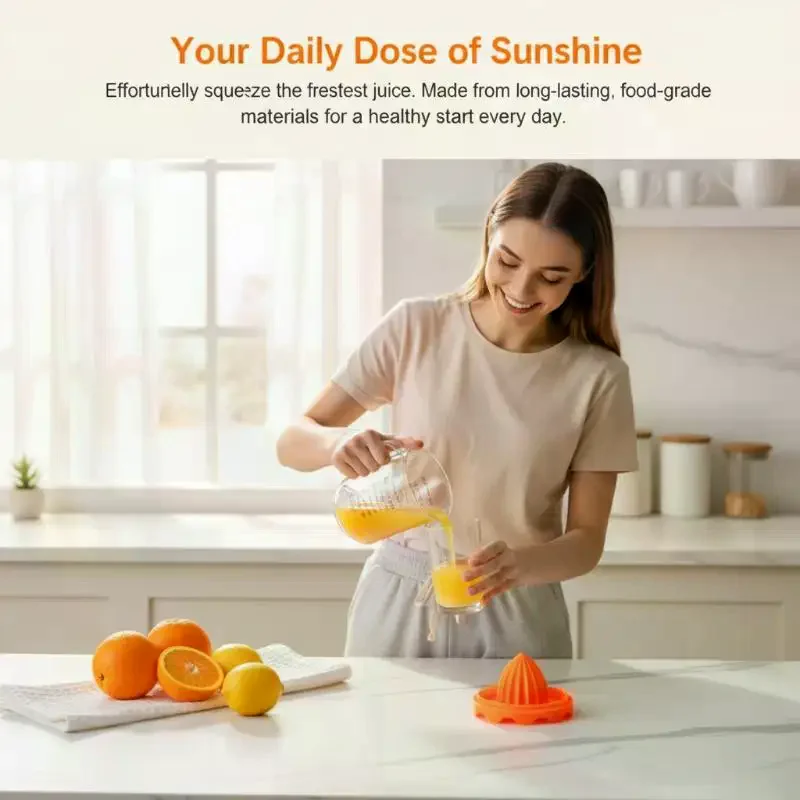 

1Pcs Fruits Lemons/Citrus Small Portable Juicer Manual Juicer Fruit Hand Squeeze Juicer For Home Kitchen Trips