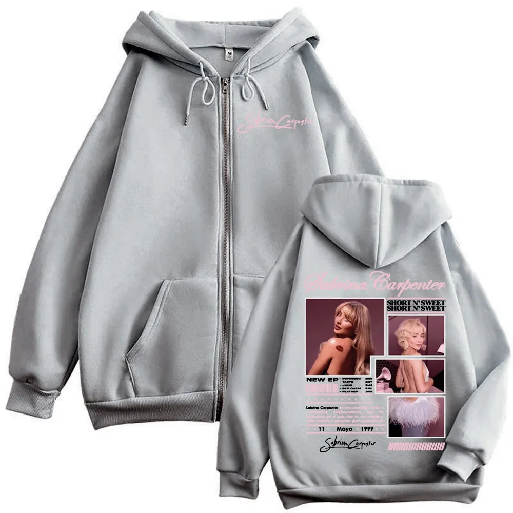 サブリナ カーペンター ショート N' Sweet Merch ジッパー パーカー