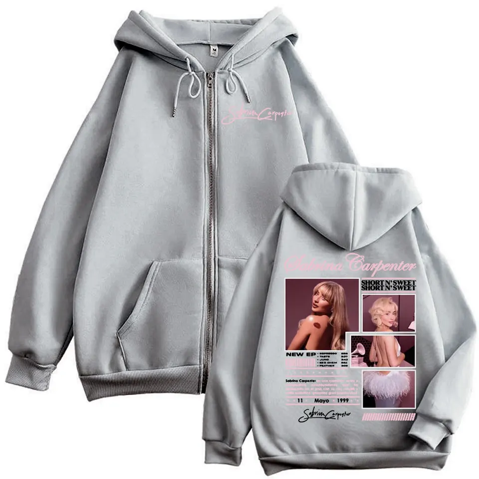 サブリナ カーペンター ショート N' Sweet Merch ジッパー パーカー
