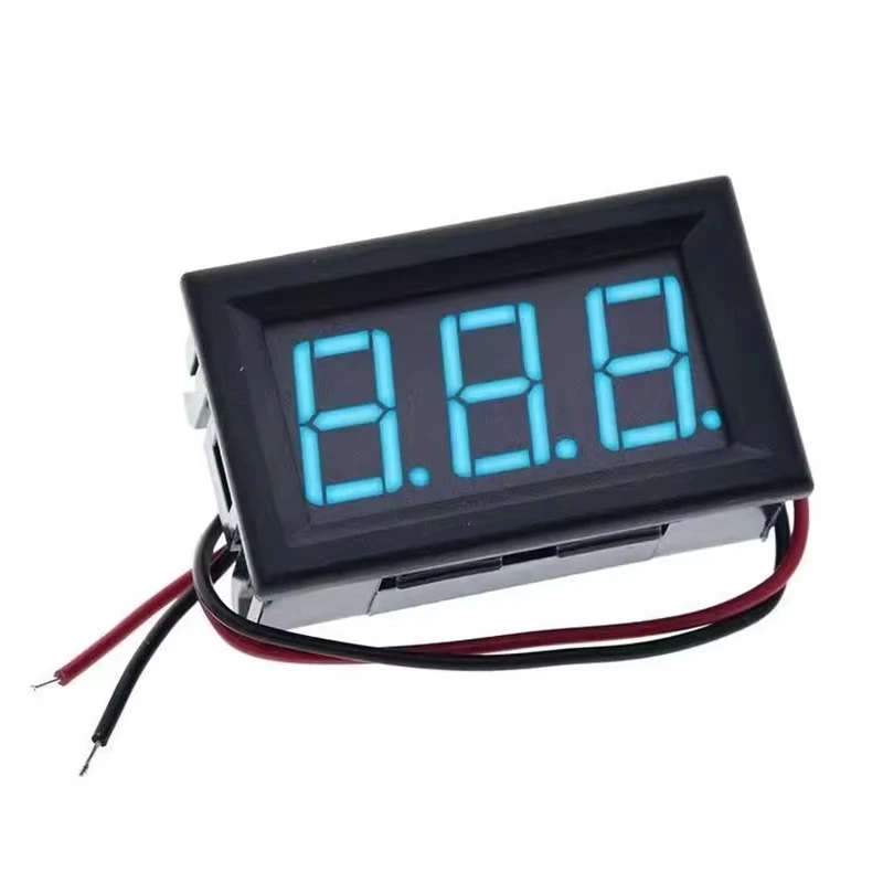 

AC110V 220V 380V 0.56-inch LED Digital Voltmeter Voltage Meter Volt Instrument Tool 2 Wires Red Green Blue Display