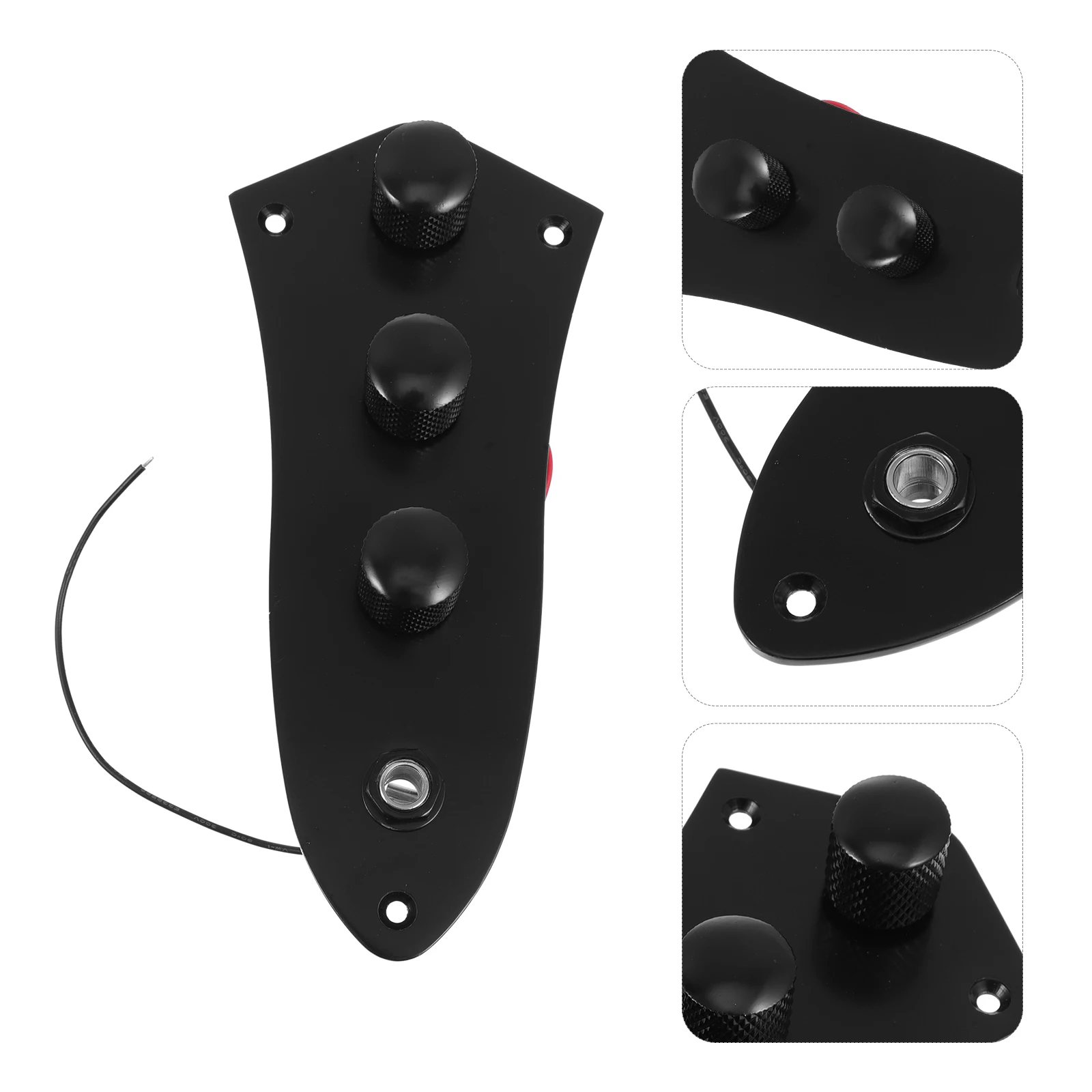 

1 pc Metal Bass Circuit Control Plate Electric Bass Potentiometer Shifter Compact Durable Sturdy Control Board For Performance