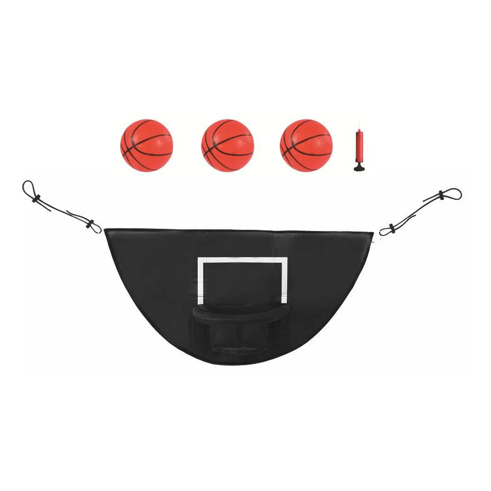 Mini-Trampolin-Basketballkorb-Torspiel, robust für Dunking, wasserdicht