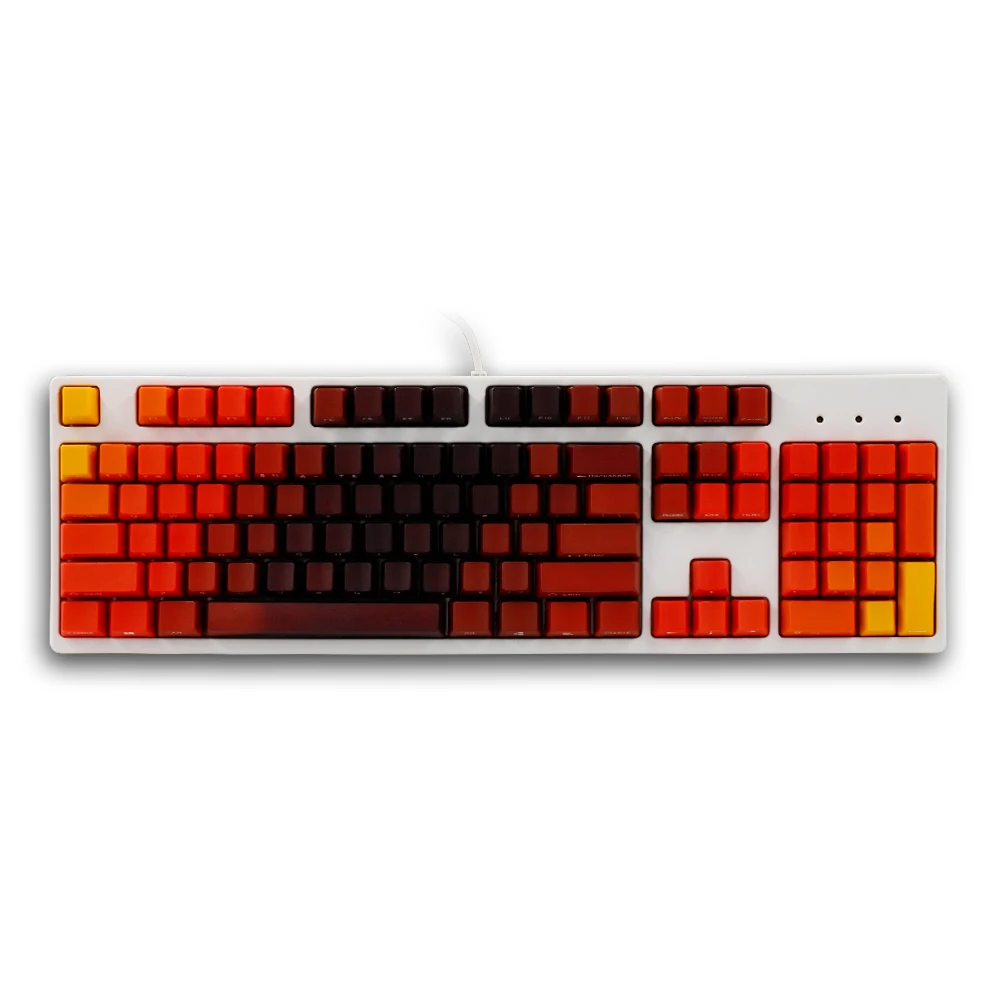 104 Keys Dip Dyeing PBT Doubleshot Keycaps Set OEM Profile Custom Keycaps Mechanical Keyboard