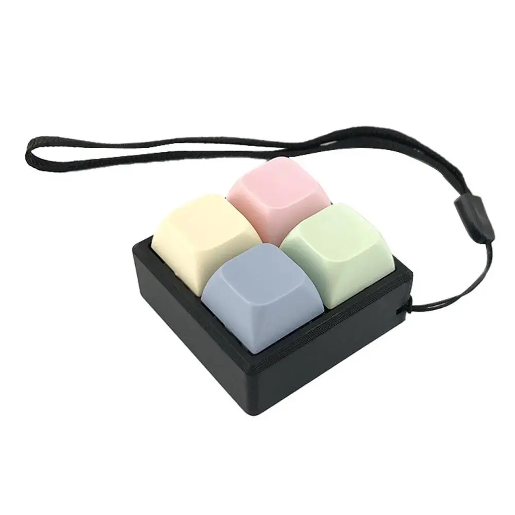 Fun Relaxing 2/3/4 Keys Finger Keyboard Keycap Stress Relief Decompression Toy Gadget Pass The Time Clicker Toy For Adults Gifts