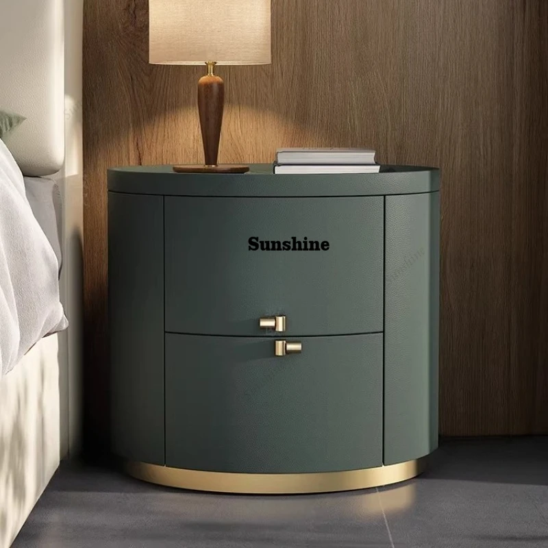 

Solid wood bedside table, light luxury modern simple bedside table