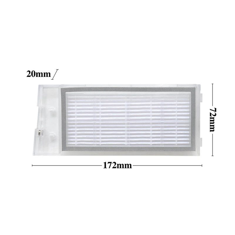 17 шт. основная щетка для швабры, фильтр Hepa, боковая щетка, детали мешка для пыли для Roidmi EVE Plus, аксессуары для роботов-пылесосов