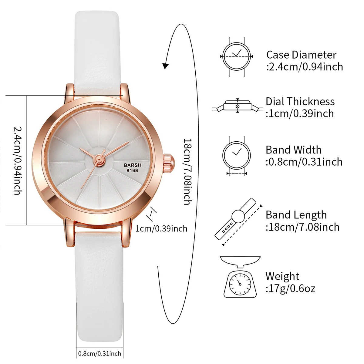 Fashion Women Leather Band Small Dial Quartz Wrist Watch