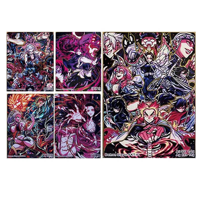 

Anime Demon Slayer Kanroji Mitsuri Kochou Shinobu Rengoku Kyoujurou Collectible Cards Christmas Birthday Gifts Children's Toys