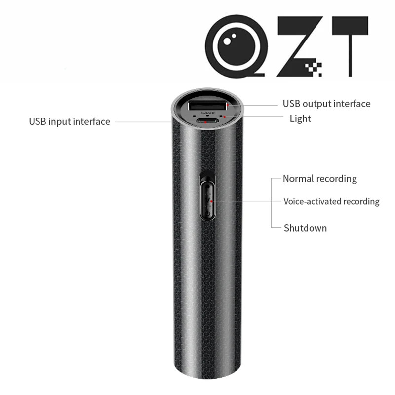 QZT Mini Activated Recorder Smallest Voice Dictaphone Micro MP3 Player Sound Recorder Professional Mini Digital Audio Recorder