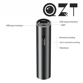 QZT Mini Active Recorder Small Audio Dictaphone Micro MP3 Player Voice Recorder Professional Mini Digital Voice Recorder