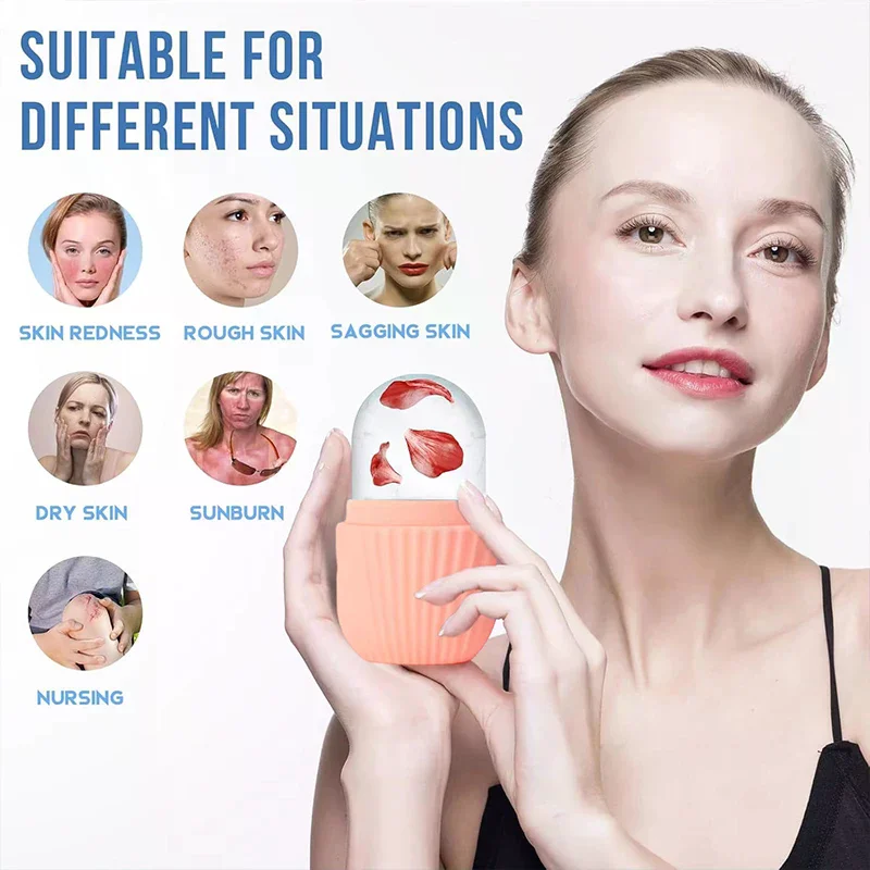 Stainless Steel Gua Sha Ice Face Roller Kit 3PCS Beauty Cooling Facial Tool For Lifting Puffiness Reduction Skin Care view 3