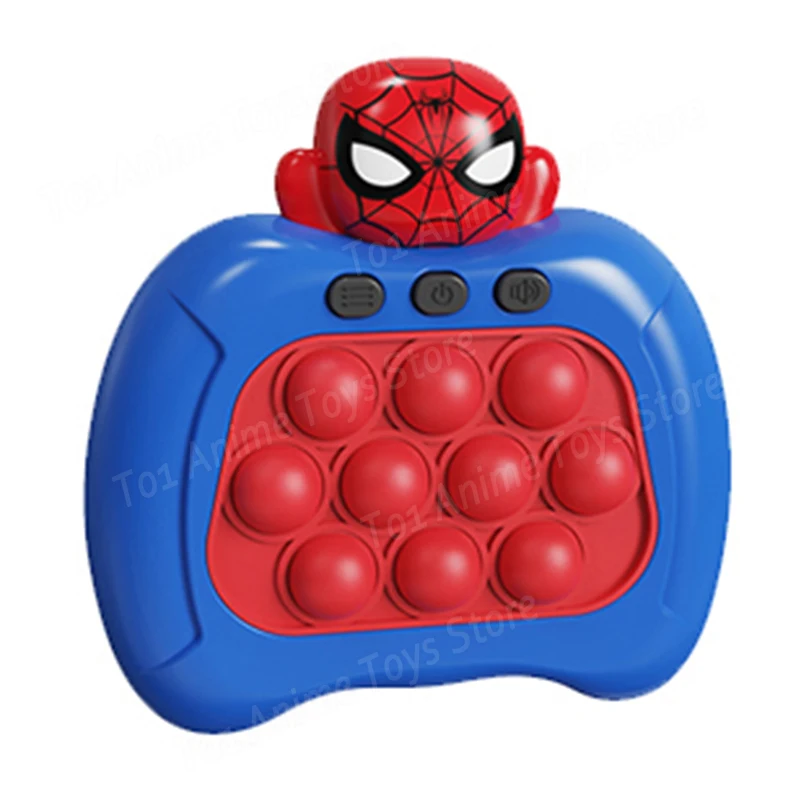 Disney-anime pop up antistress brinquedos para adultos e crianças, desenhos animados, push game, bolha estourando, homem-aranha, hulk, ponto,