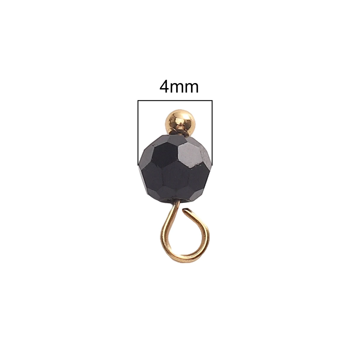 4mm 5Pcs/Bag Glass Ball Bead Small Pendant Unique Loose Bead Handmade DIY Jewelry Bracelet Earrings Jewelry Pendant Accessories
