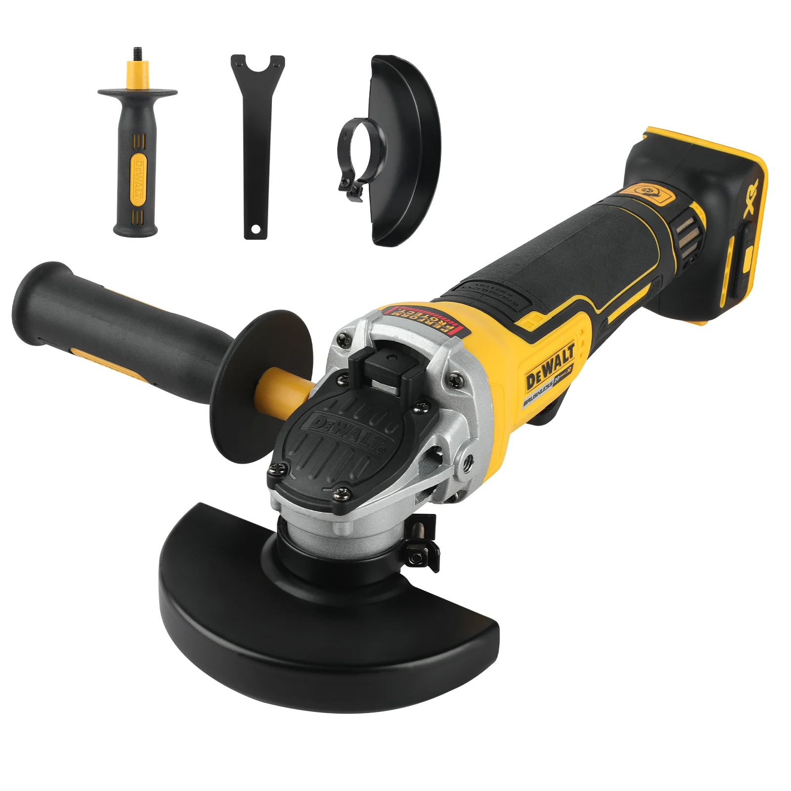meuleuse-d'angle-sans-fil-dewalt-125-mm-dcg406-brushless-maglev-pour-decoupe-de-metal-4-1-2-pouces-414n-avec-frein-de-rappel